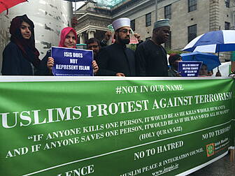 Group of Muslims have gathered...